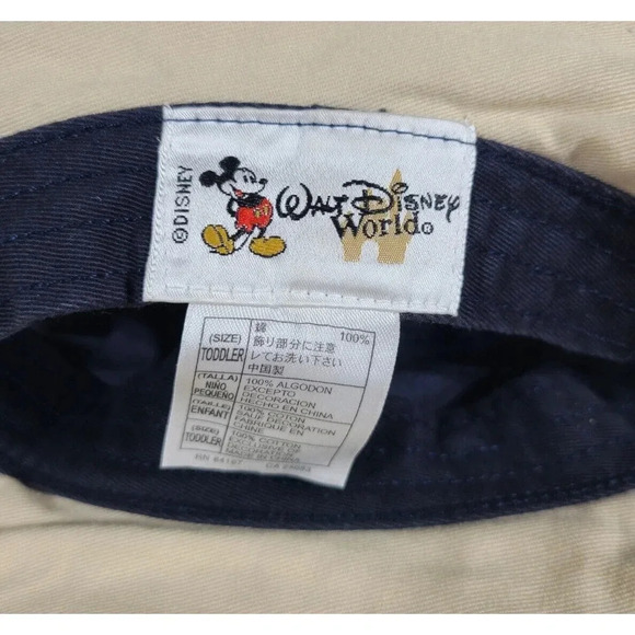 Walt Disney World Mickey Mouse Bucket Hat Size Toddler Navy Blue - Picture 3 of 3